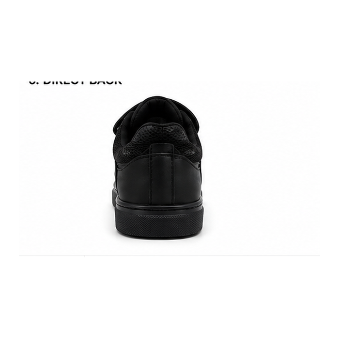 Lace Up Sneakers With Hook And Loop Strap