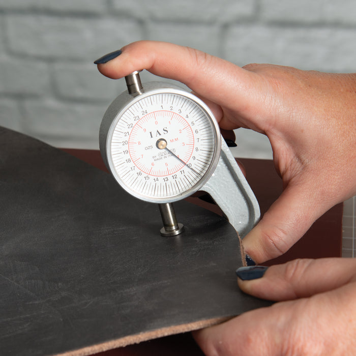 Leather Thickness Gauge, 1" Throat