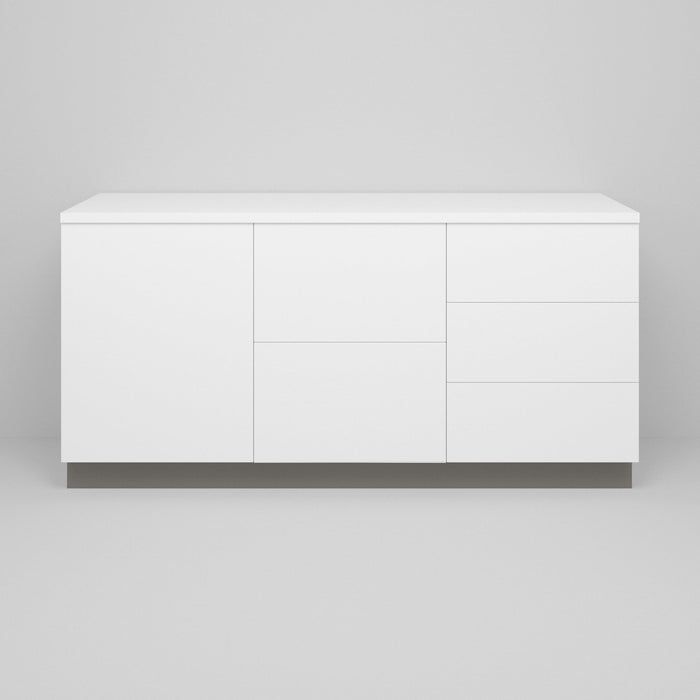 Light Grey Supermatte Slab Toekick for Akurum