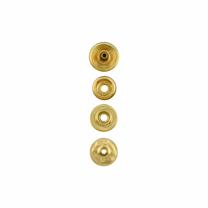 Ohio Travel Bag Fasteners Ligne 20 Snap Set Solid Brass(Pack of 10 Sets Complete), #WF-045 WF-045