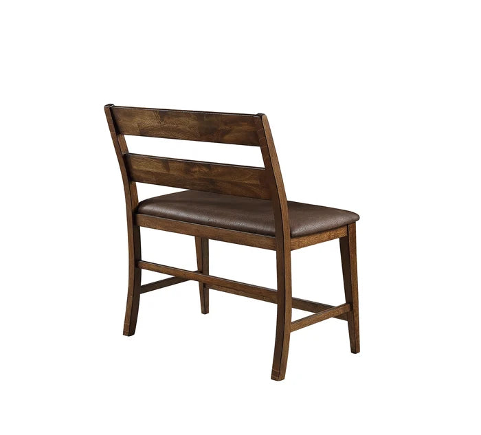 Mango Pub Brown Counter Height Bench
