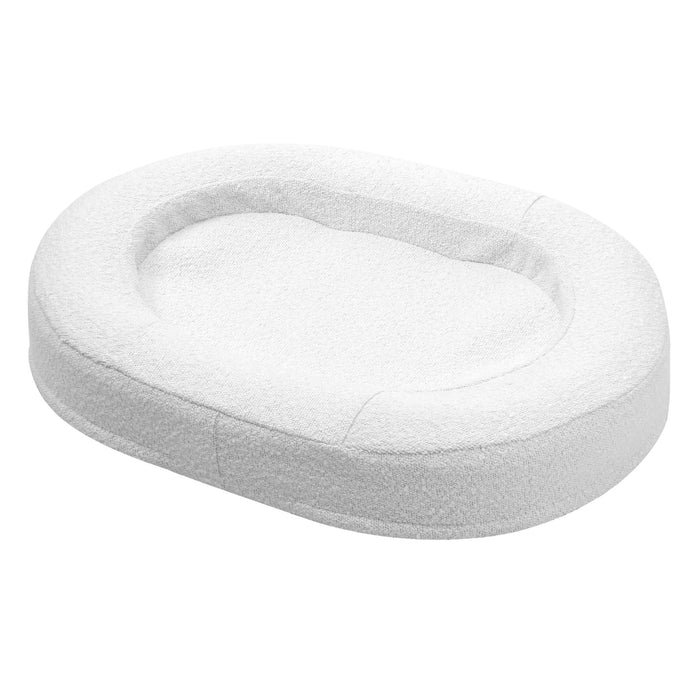 Marlo Orthopedic Bolster Boucle Dog Bed White Charlie's Pet Products
