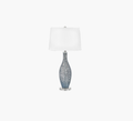 Mazzini Blue Swirl Glass Table Lamp