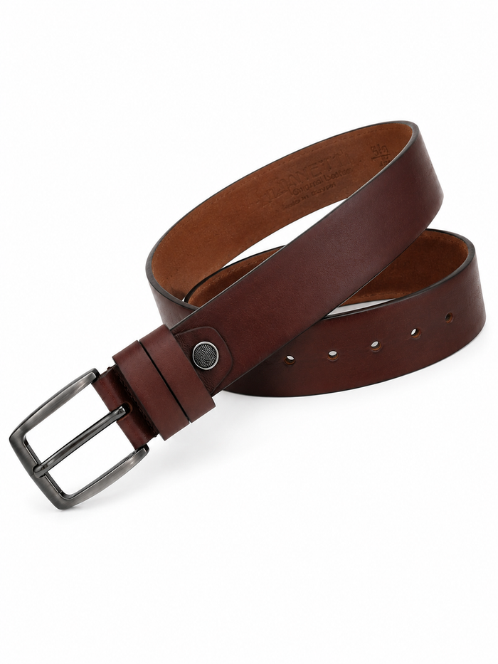 Men Classic Belt With Metal Buckle