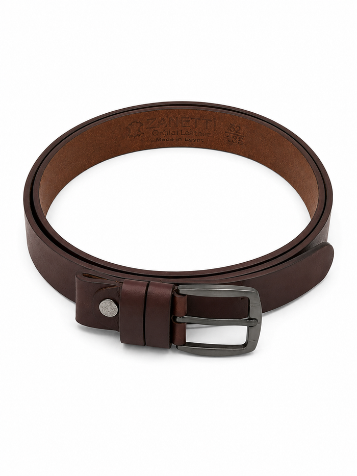 Men Classic Belt With Metal Buckle
