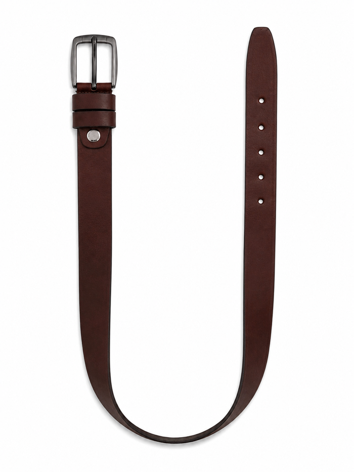 Men Classic Belt With Metal Buckle