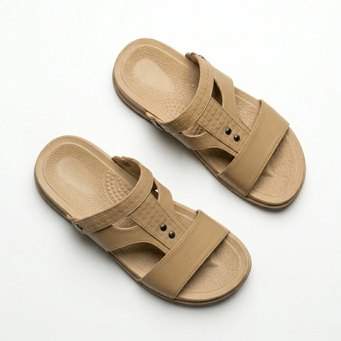 Men Cross Strap Comfort Slide Slipper
