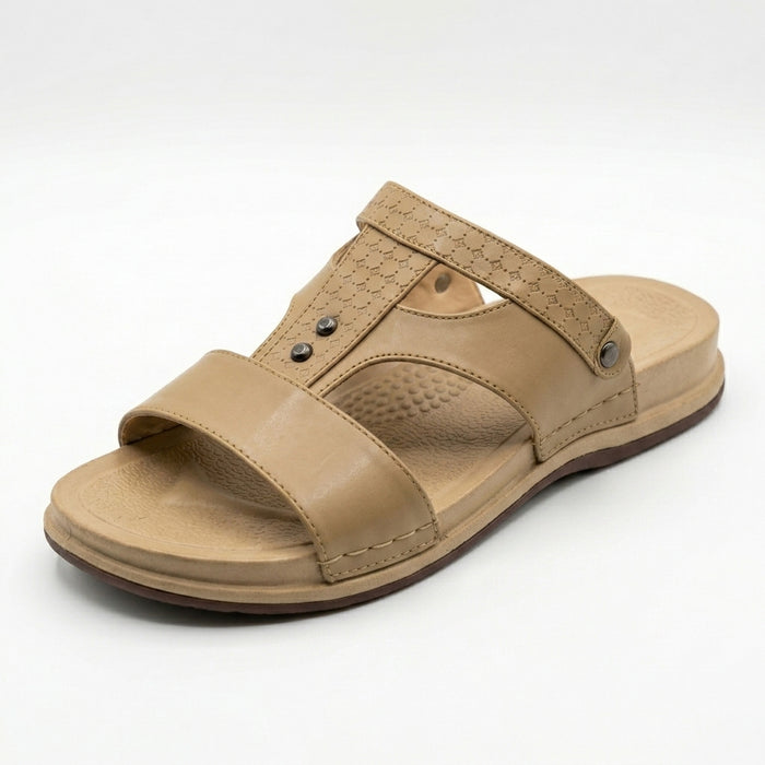Men Cross Strap Comfort Slide Slipper