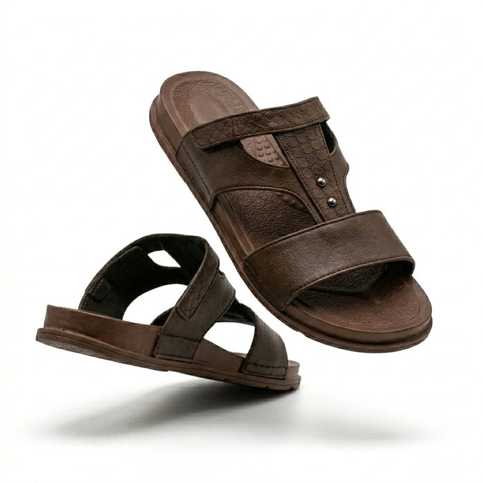 Men Cross Strap Comfort Slide Slipper