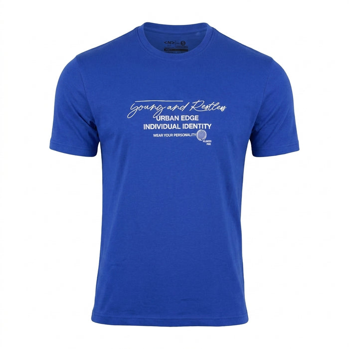 Men Graphic Print Crew Neck T Shirt Urban Edge Casual Tee
