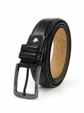 Men Leather Belt With Metal Buckle