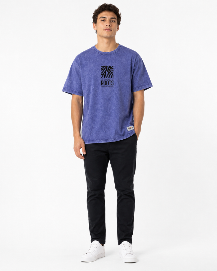 Men Local Roots Graphic Crew Neck T Shirt