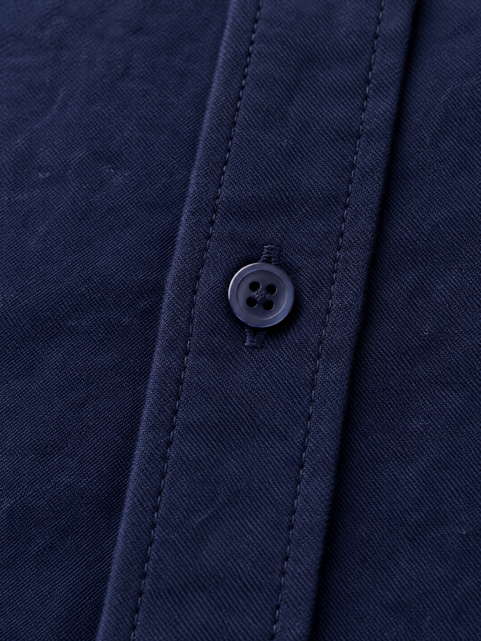 Men Long Sleeve Classic Collar Shirt