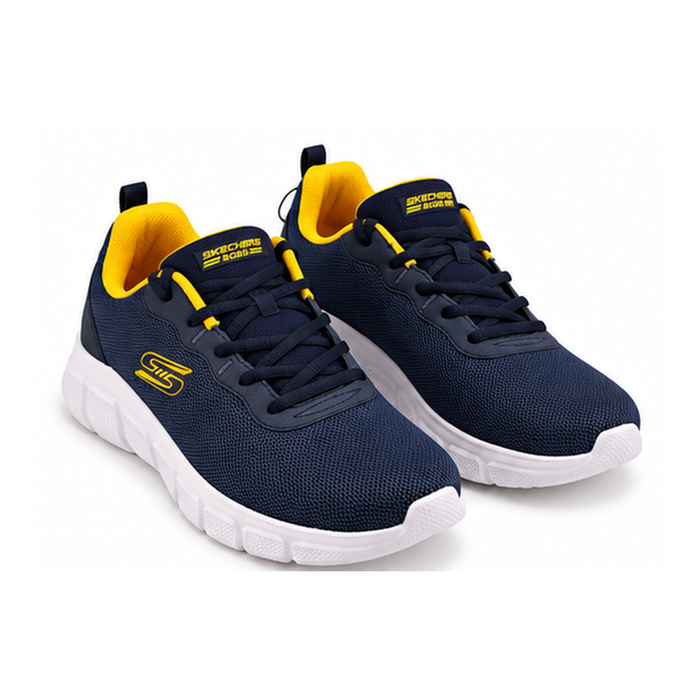 Men Mesh Lace Up Sports Sneakers