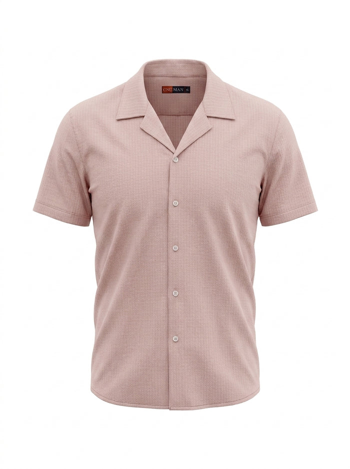 Men Micro Check Shirt And Pants Set
