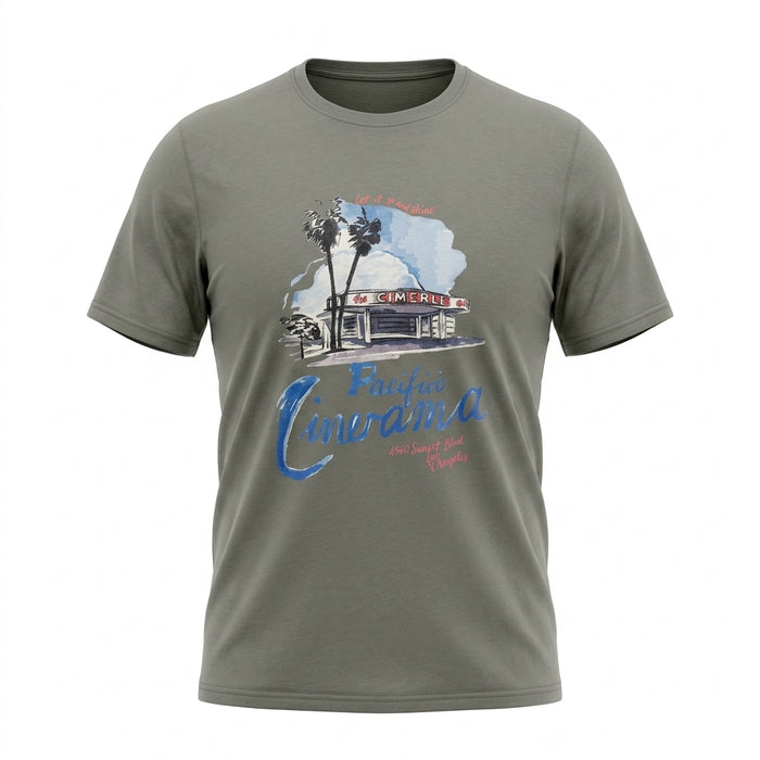 Men Pacific Cinerama Graphic Crew Neck T Shirt