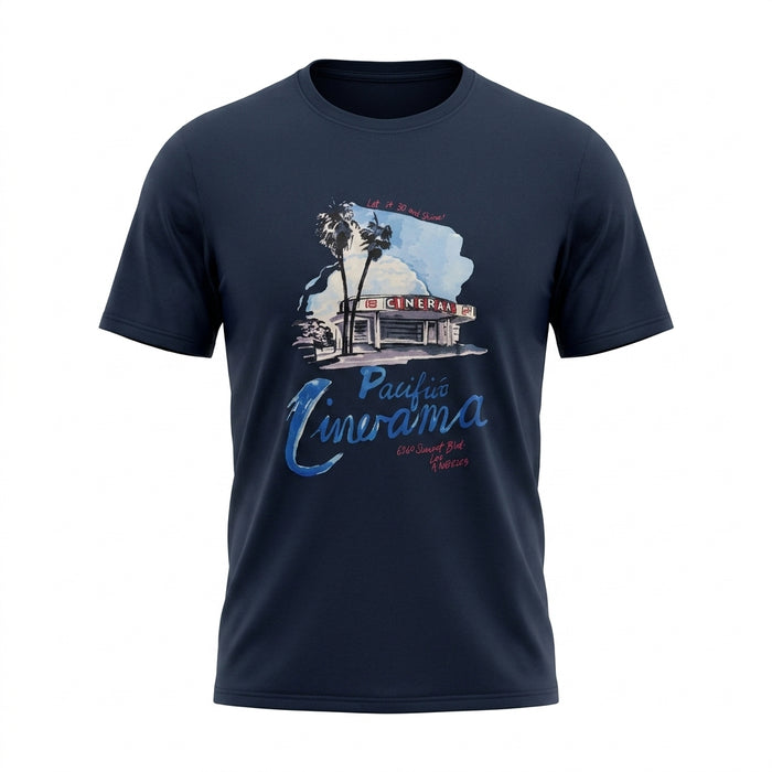 Men Pacific Cinerama Graphic Crew Neck T Shirt