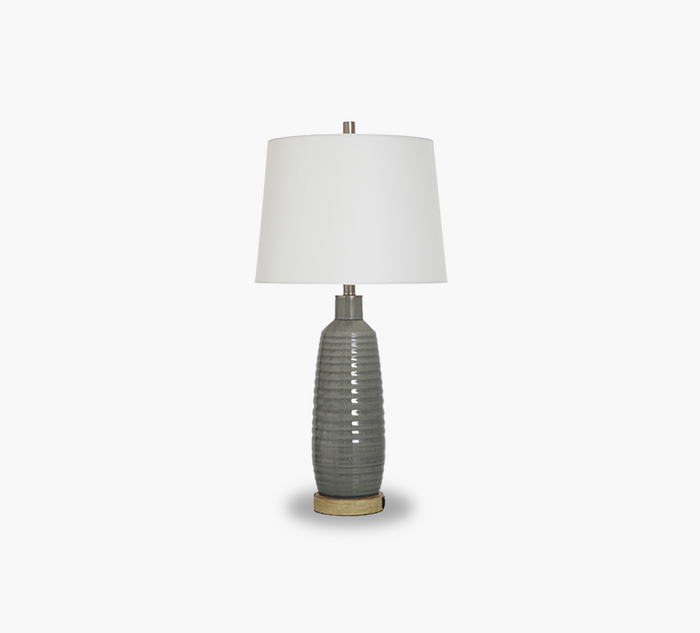 MENDO GREY WASH TABLE LAMP