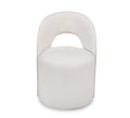 Mii Birch Upholstered Open Back Swivel Chair
