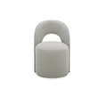 Mii Dove Upholstered Open Back Swivel Chair