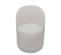 Milo Linen Upholstered Swivel Dining Chair
