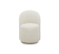 Milo Wheat Upholstered Rounded Back Swivel Chair