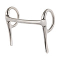 Miniature Half Cheek Driving Bit, 3-1/2" Mullen Mouth, Nickel Plated