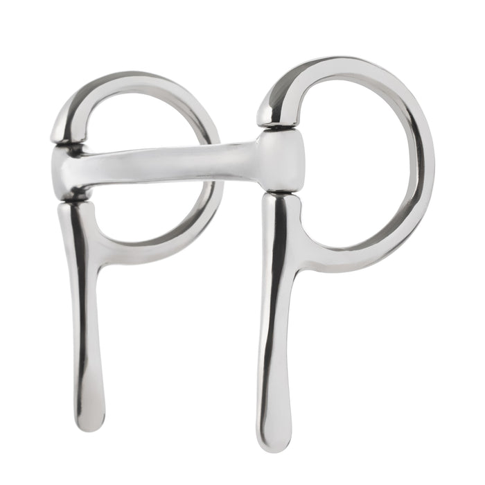Miniature Half Cheek Driving Bit, 3-1/2" Mullen Mouth, Stainless Steel