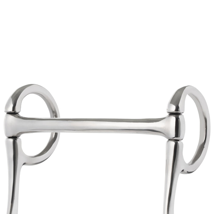Miniature Half Cheek Driving Bit, 3-1/2" Mullen Mouth, Stainless Steel