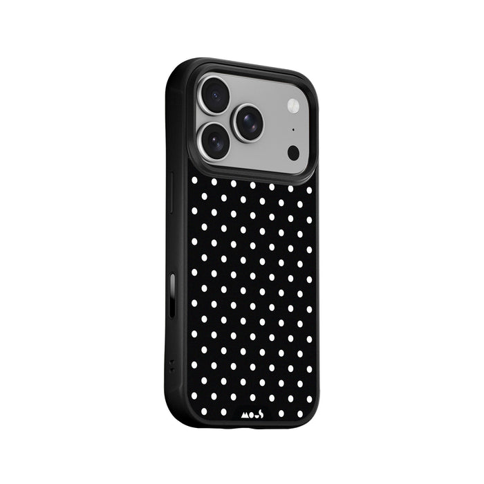Noir Protective Phone Case - Polka Dots MagSafe
