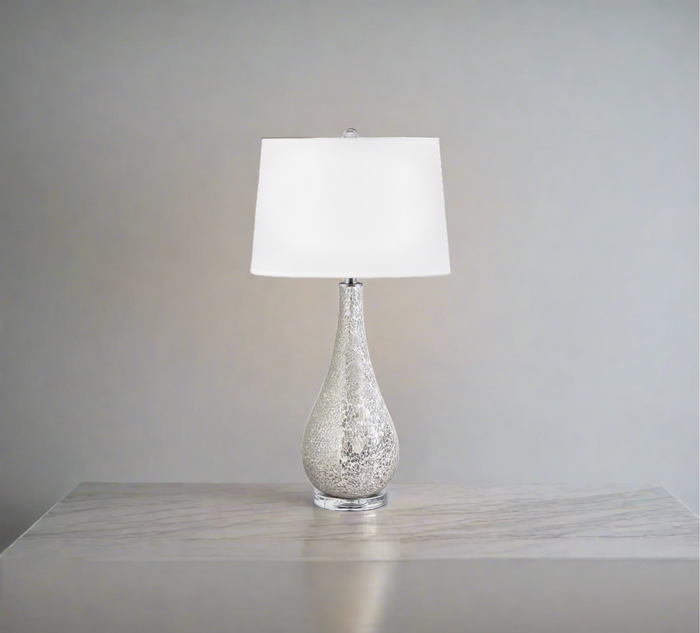 Novana Silver Mosaic Lamp