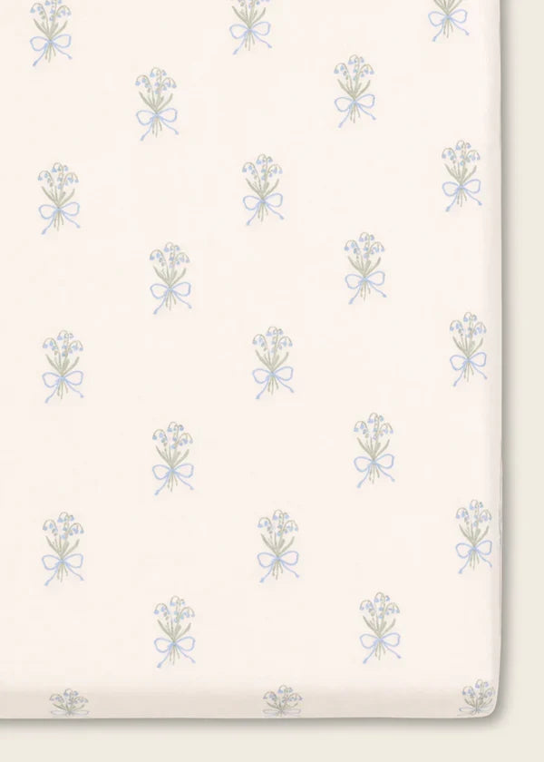 Oilo Organic Cotton Crib Sheet-Lily of the Valley