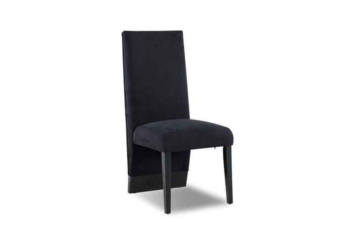 Panda Black Upholstered Side Chair