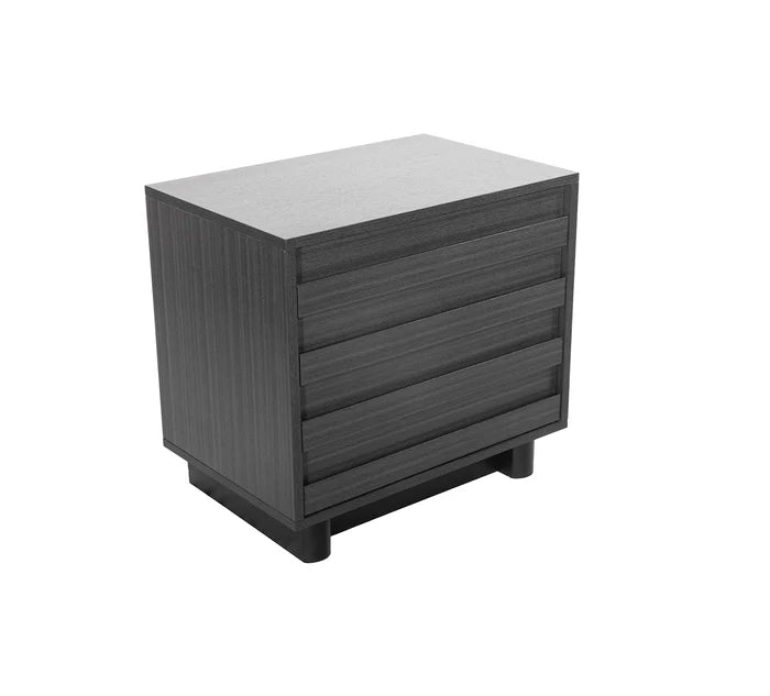 Performa Grey 2 Drawer Nightstand