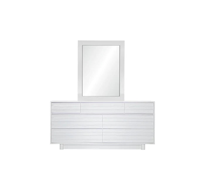 Performa White II Landscape Mirror