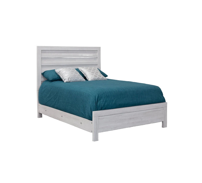 Performa White II Queen Panel Bed