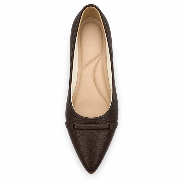 Pointed Toe Textured Flats