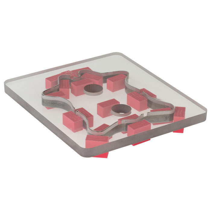 Polycarb Cutting Die, Cowhide Coaster, angle