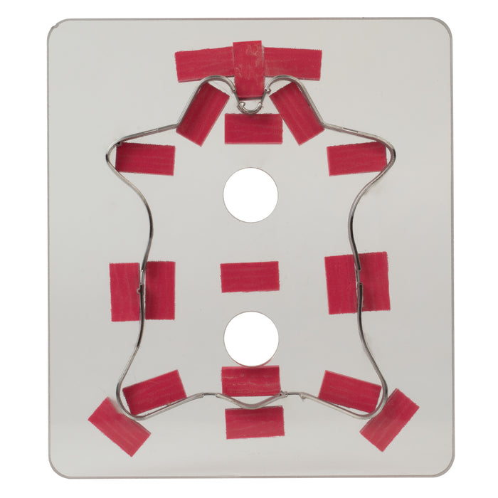Polycarb Cutting Die, Cowhide Coaster, front