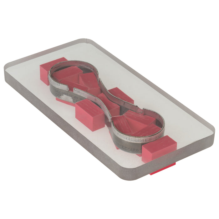 Polycarb Cutting Die, Round Key Fob, angle