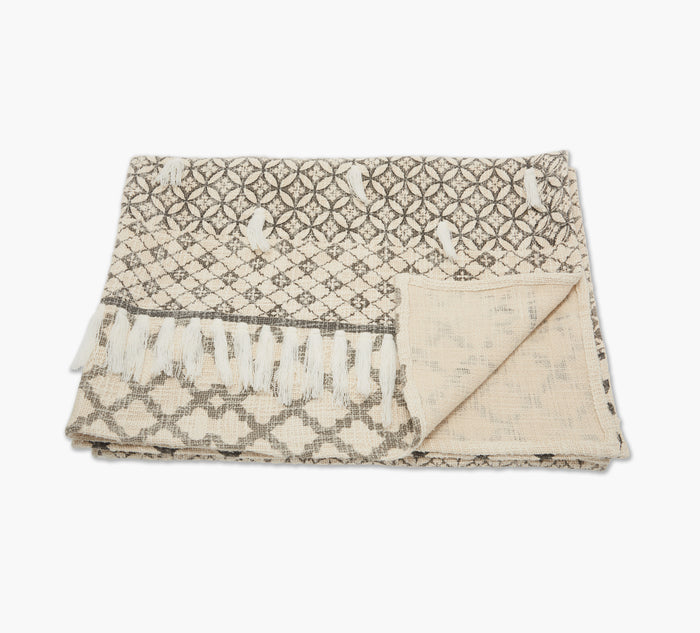 Printed Natural Throw 50 x 60