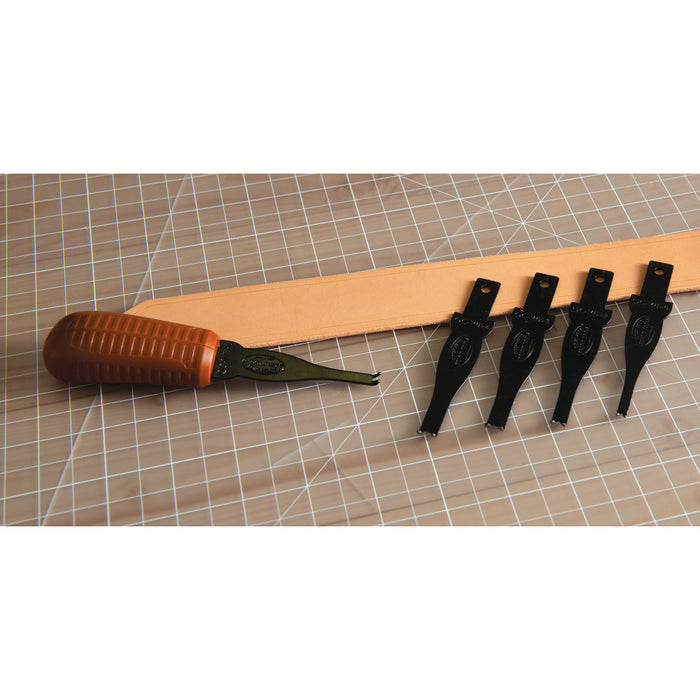 Quick Change Edge Beveler, Handle and 5 Blades (0-4)