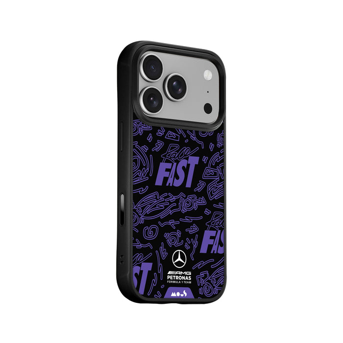 Race Day Violet Protective Phone Case - Mercedes-AMG PETRONAS F1 Team MagSafe