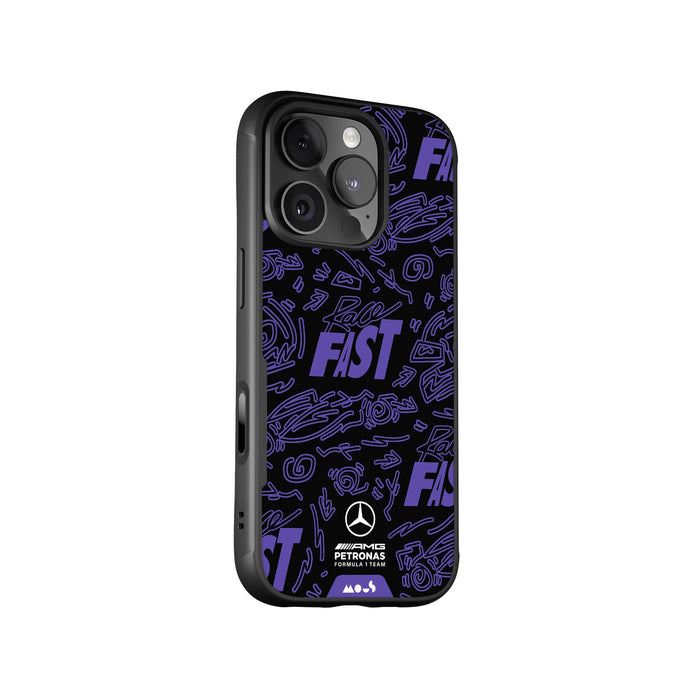Race Day Violet Protective Phone Case - Mercedes-AMG PETRONAS F1 Team MagSafe