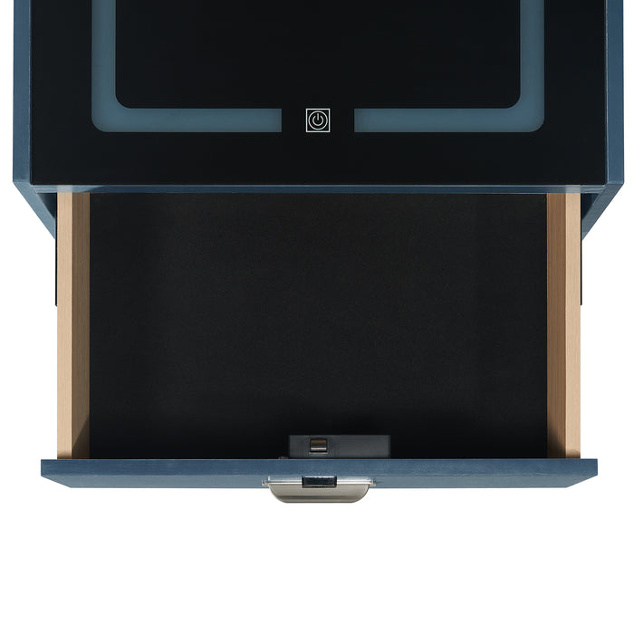 Rio Blue Electronic Nightstand
