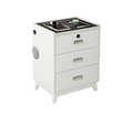 Rio White Electronic Nightstand