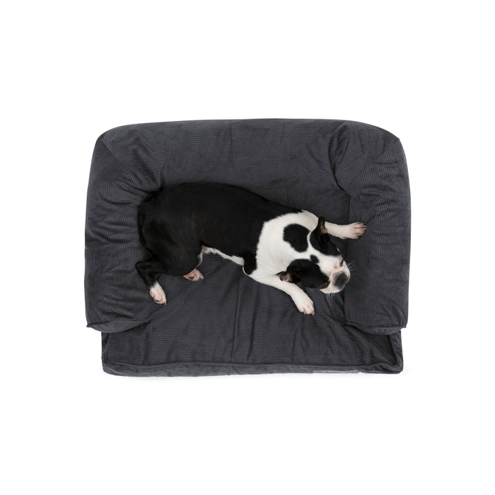 Ripley Corduroy Pet Sofa Bed - Charcoal Charlie's Pet Products