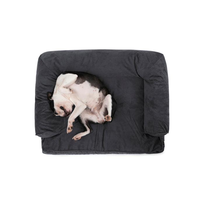 Ripley Corduroy Pet Sofa Bed - Charcoal Charlie's Pet Products