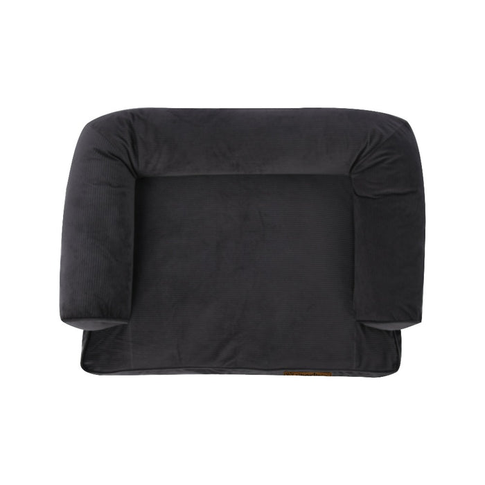 Ripley Corduroy Pet Sofa Bed - Charcoal Charlie's Pet Products
