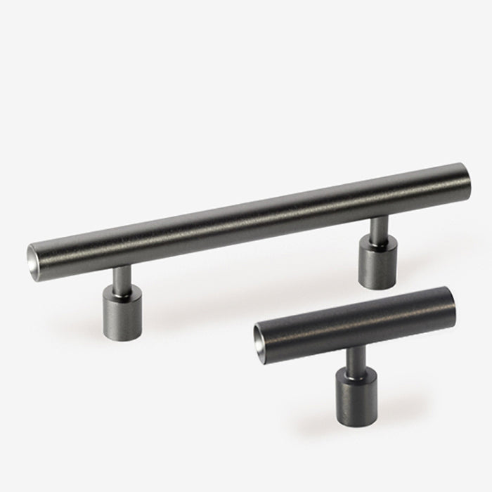 2" Round Bar Knob - Black Stainless Steel / Black Stainless Steel
